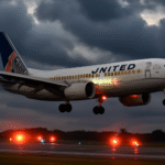 United Airlines Flight UA770 emergency diversion with passengers and crew ensuring safety