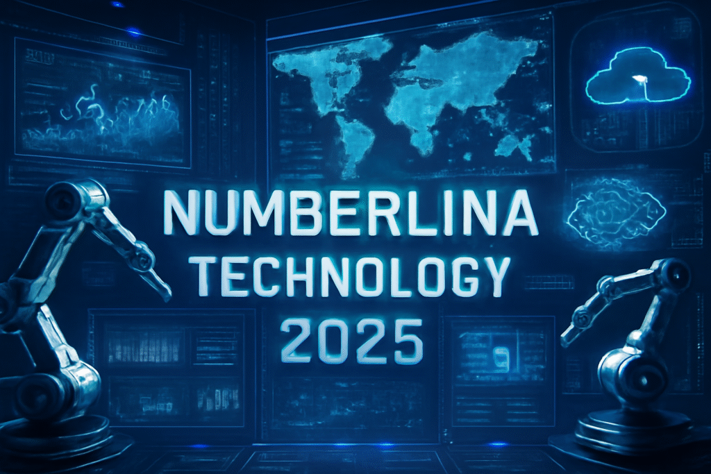 Numberlina technology futuristic AI interface
