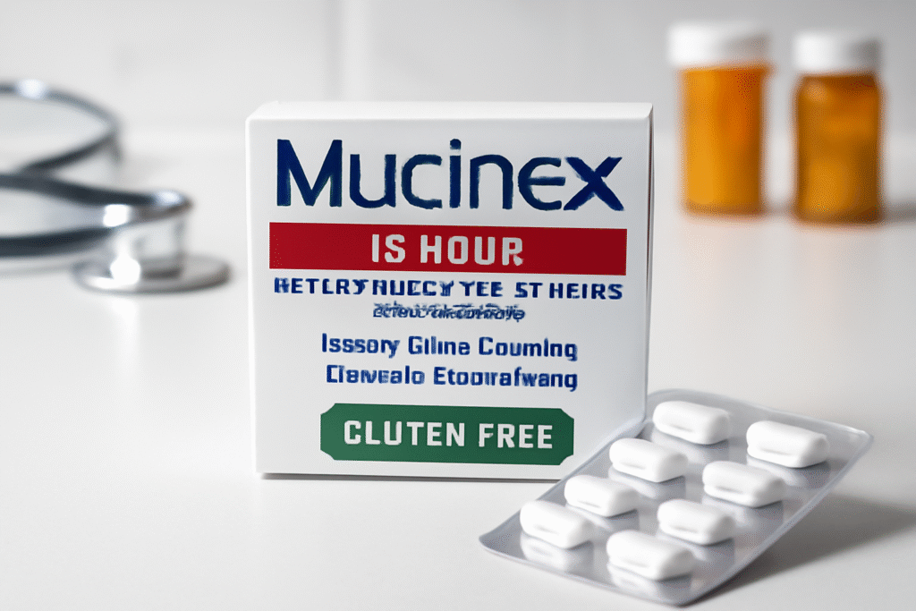 Is Mucinex gluten free medicine packaging