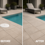 hide skimmer cover for swimming pools and decking