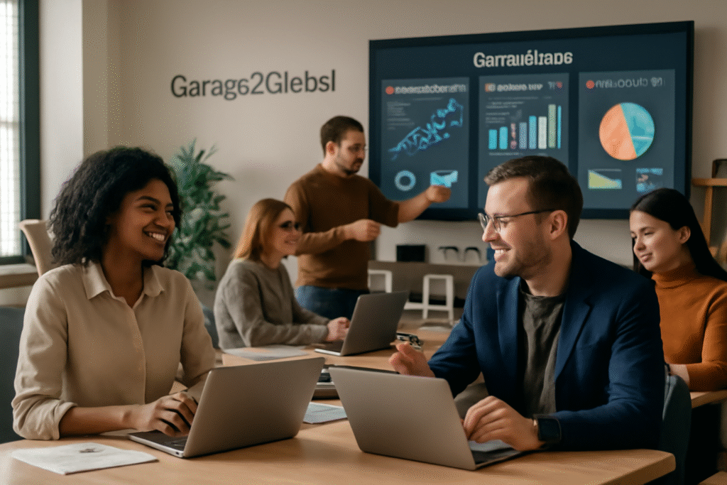 Full-service digital marketing strategy session by Garage2Global team