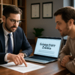Injury victim consulting a personal injury lawyer through mylawyer360.com for legal advice and compensation claim.