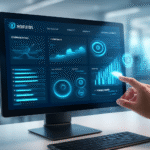 Hydrahs dashboard interface showing multi-functional tools for business automation and data management.