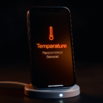 magsafe charger getting hot on desk near iPhone