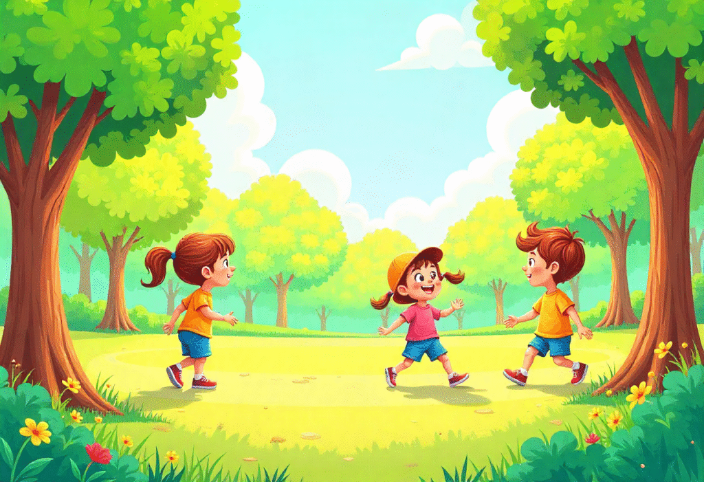 Colorful illustration showing a vibrant toony character in cartoon style