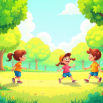 Colorful illustration showing a vibrant toony character in cartoon style
