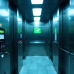 safety notice displaying "this sign shows when a lift is safe to use"