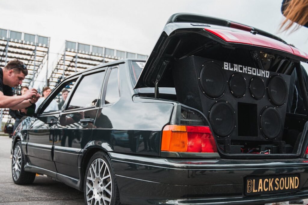 donkshakers subwoofers and custom car audio setup