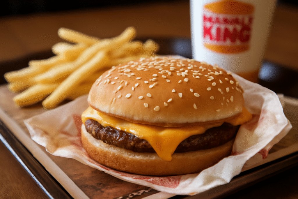 burger king cheeseburger nutrition fast food meal